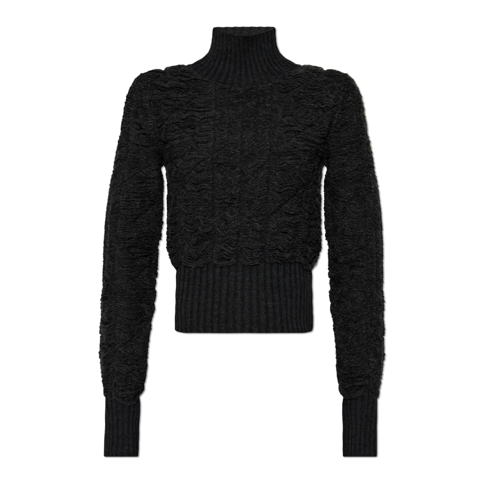MM6 Maison Margiela Wol wollen trui met turtleneck Gray Dames