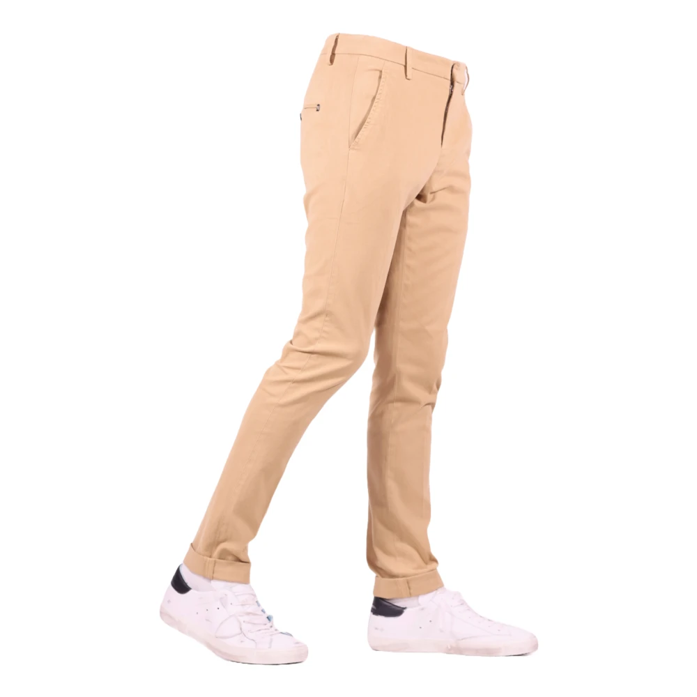 Dondup Slim Fit Sand Broek Beige Heren