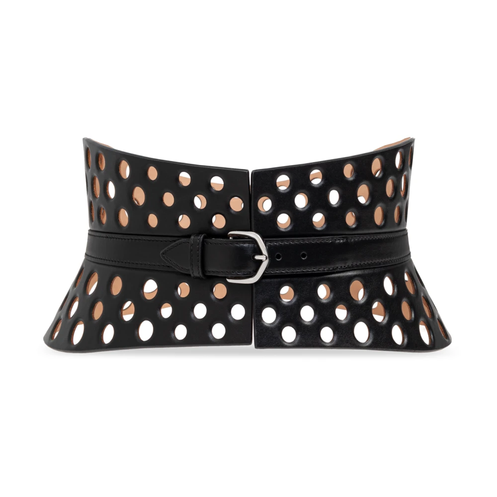 Alaïa Leren taille riem Black Dames