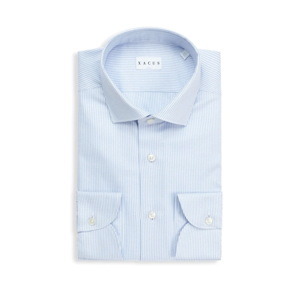 Xacus Klassieke Evolution Fit Shirt Blauw Blue Heren