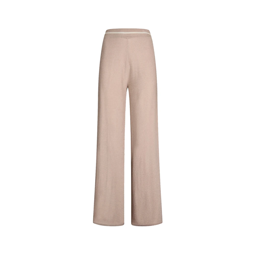 Liu Jo Elegante Beige Broek met Strikdetail Beige Dames