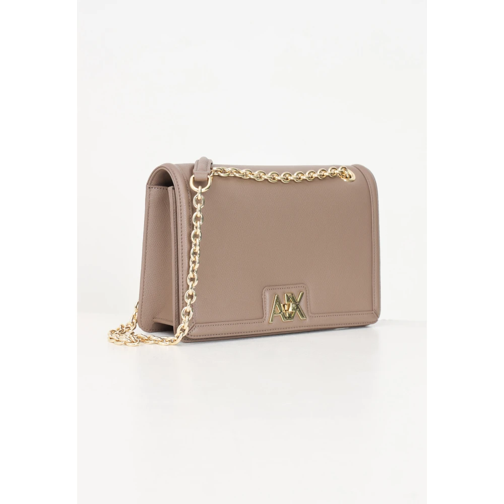 Armani Exchange Stijlvolle Tassen Collectie Beige Dames