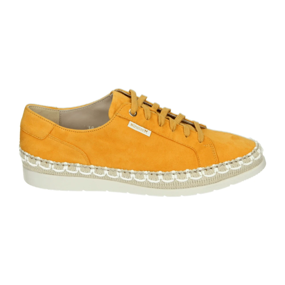 Mephisto Sportieve Lage Damesschoenen Dames Schoenen Oranje
