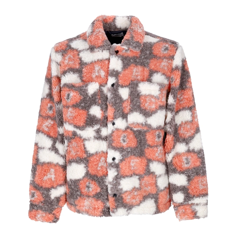 Obey Multicolor Sherpa Lined Jacket Orange Multi - Male - Faux Fur & Shearling Jackets - M - Jackets