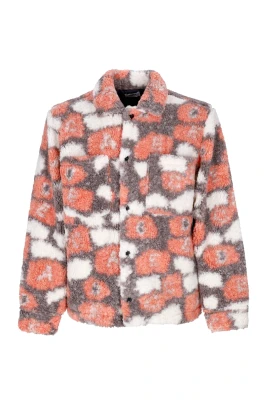 Sherpa Fodrad Jacka Orange Multi