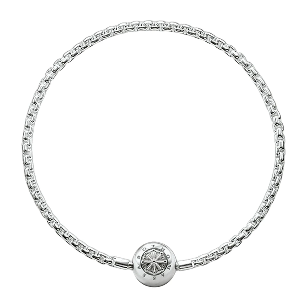Thomas Sabo Sterlingsilver Karma Beads Armband - Elegant Design Gray, Dam