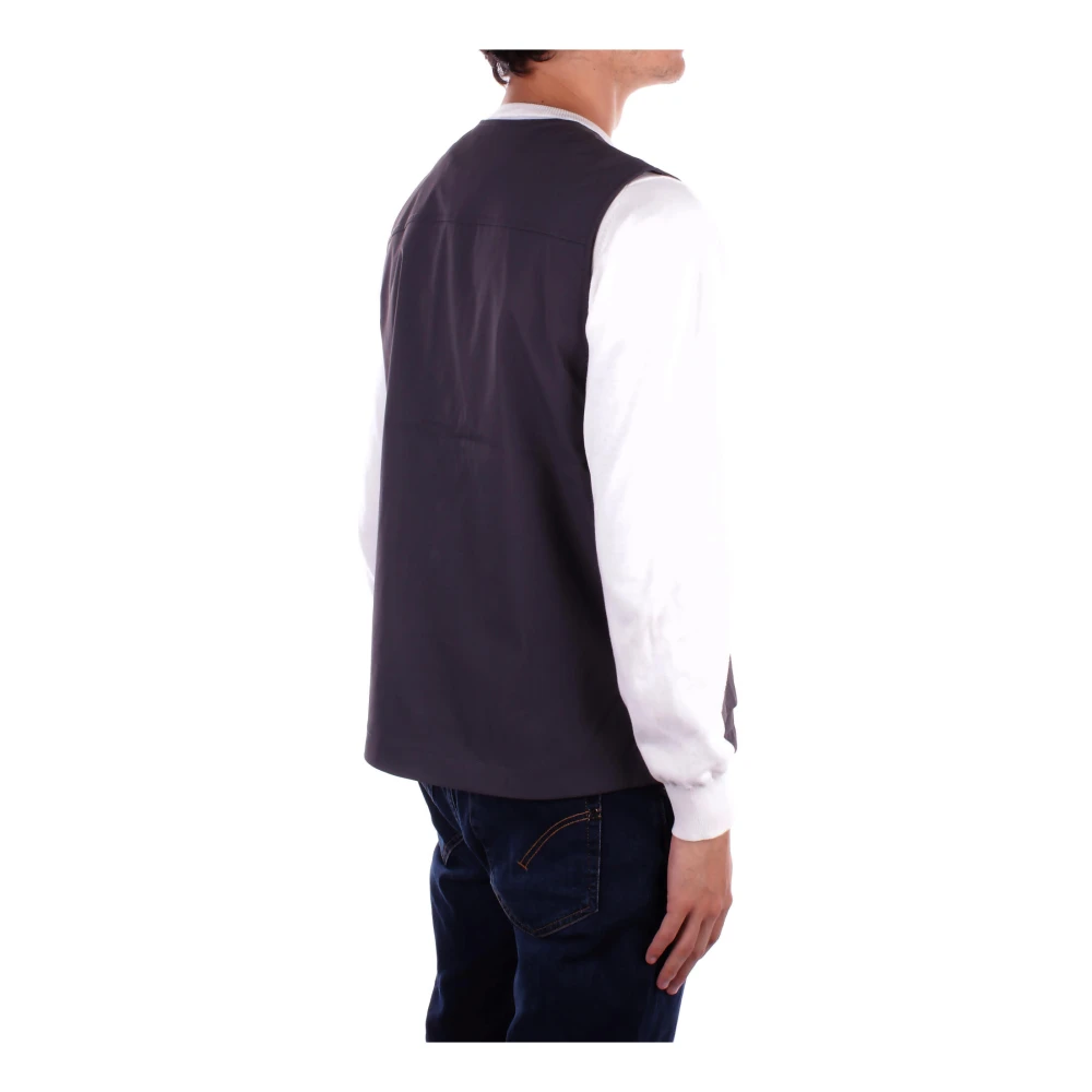Carhartt WIP Logo Front Zip Jacket Vier Zakken Blue Heren