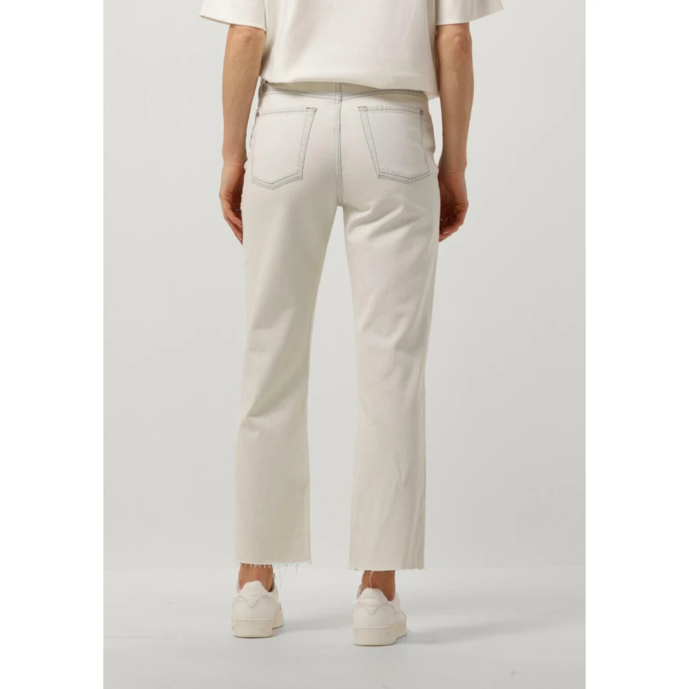 7 For All Mankind Cropped Jeans Dames White Dames