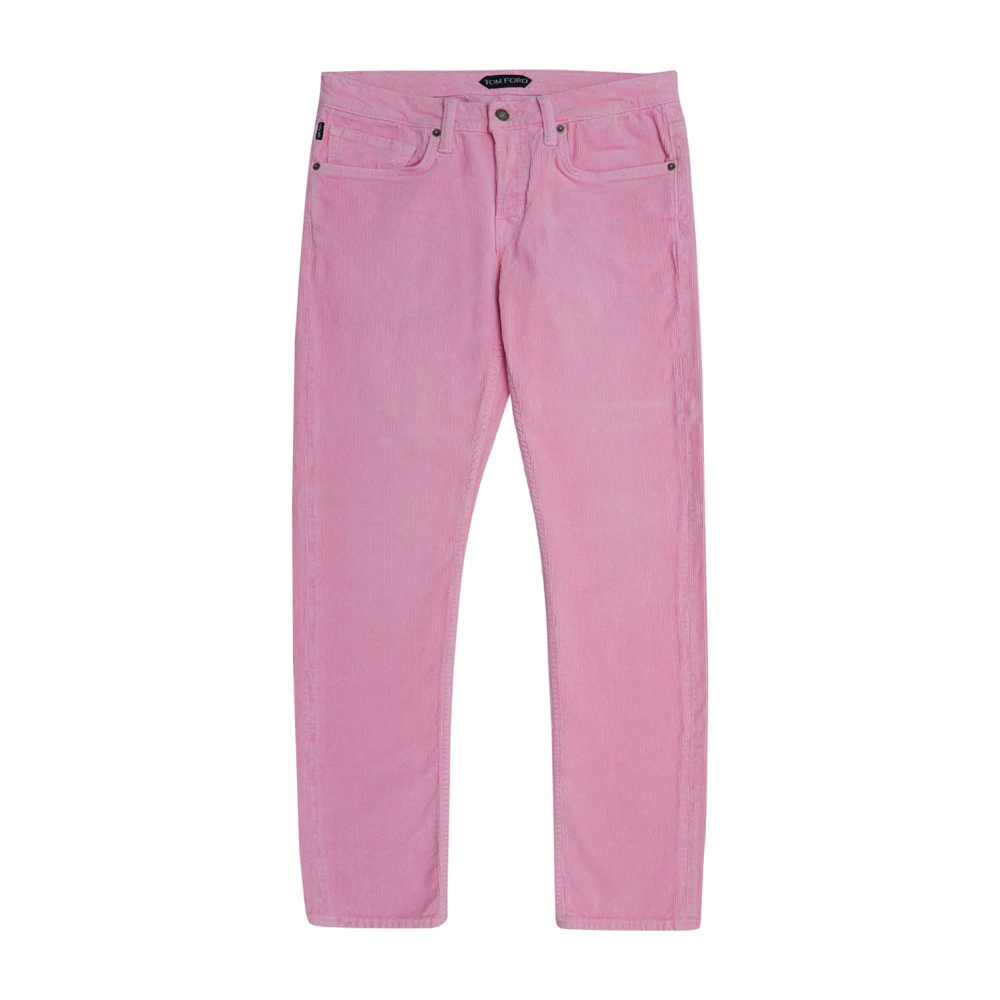 Tom Ford Klassieke Straight Jeans voor Heren Pink Heren