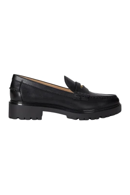 Svart Lauren Av Svarta Merlin Penny Loafer Skor