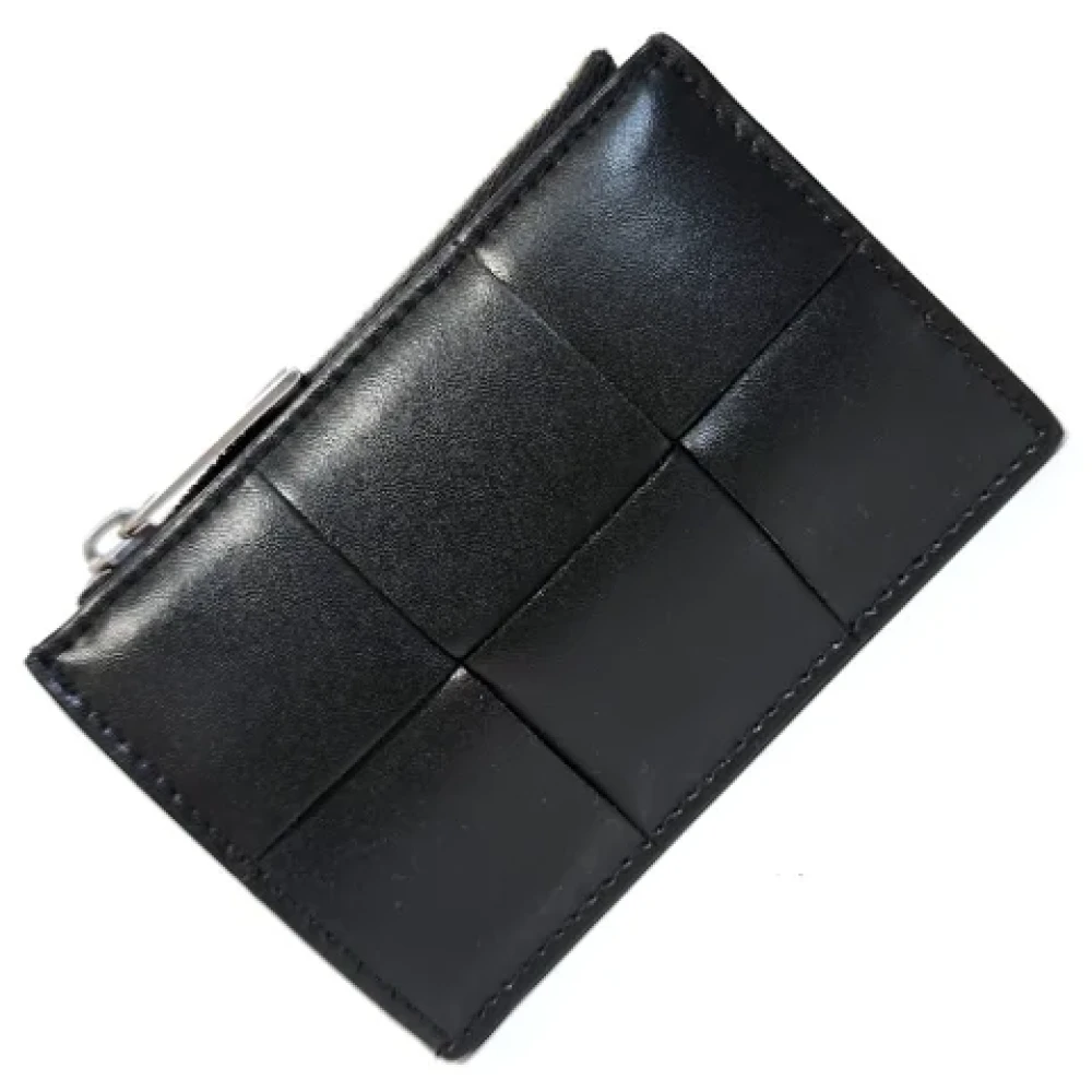 Bottega Veneta Vintage Pre-owned Leather wallets Black Dames