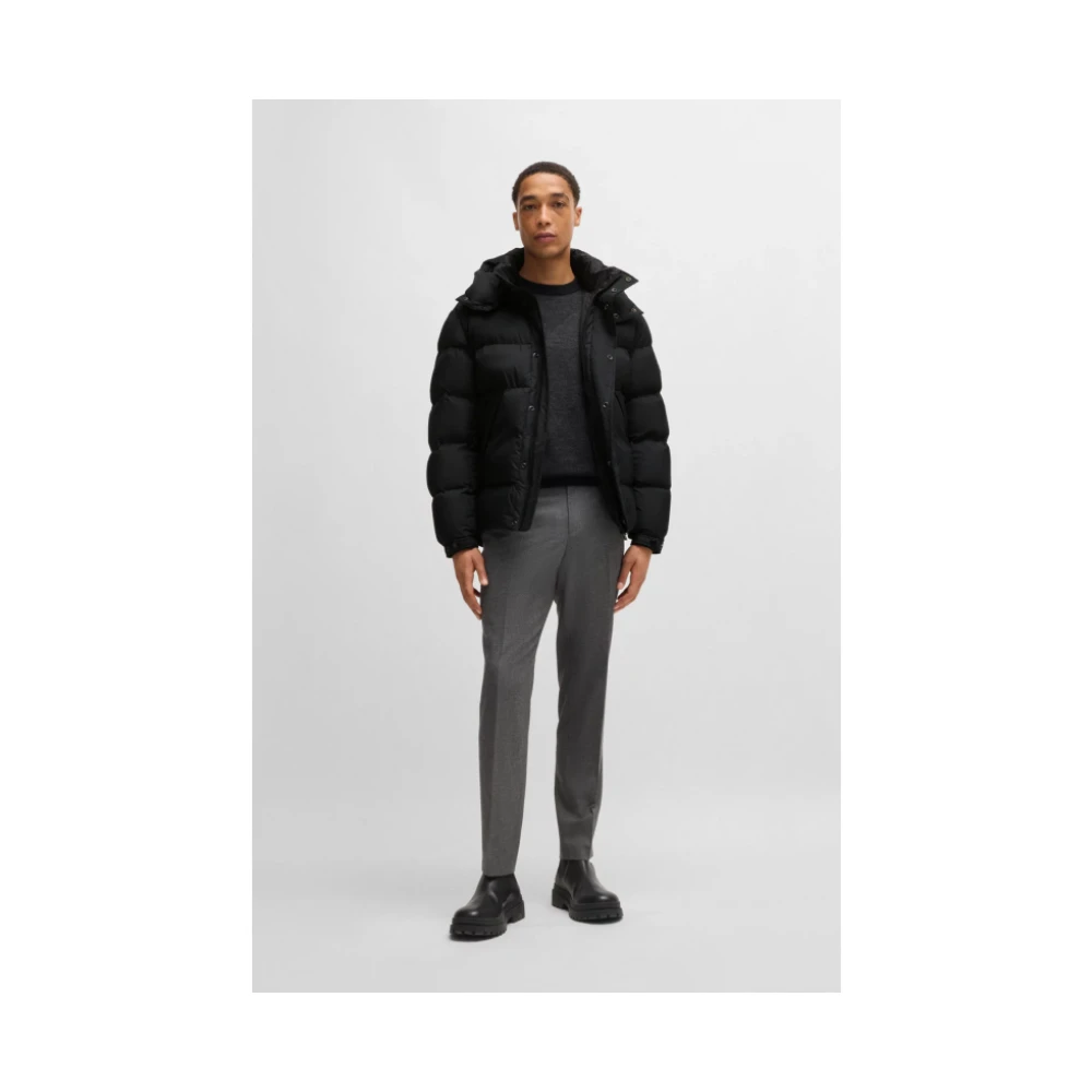 Hugo Boss Gewatteerde Jas Corbinian3 Array Large Black Heren