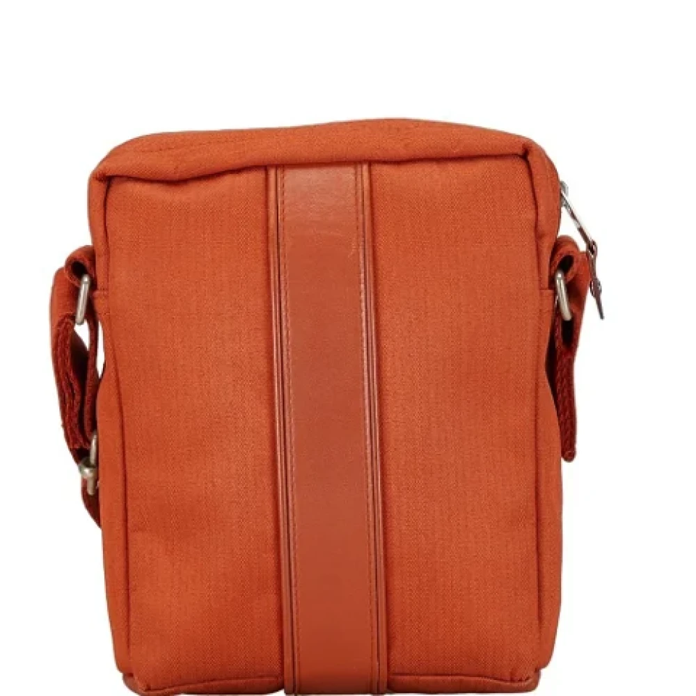 Hermès Vintage Pre-owned Leather shoulder-bags Orange Dames