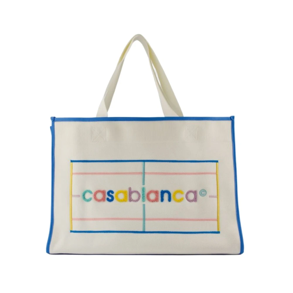 Casablanca Gele Gebreide Shopper Tas Multicolor Dames