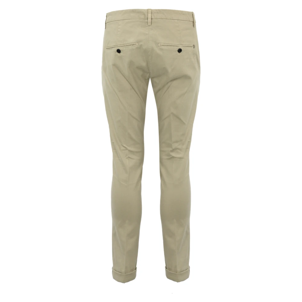 Dondup Beige Katoen Stretch Slim Fit Broek Beige Heren