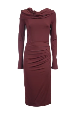 Longuette Klänning i Stretch Viscose Jersey