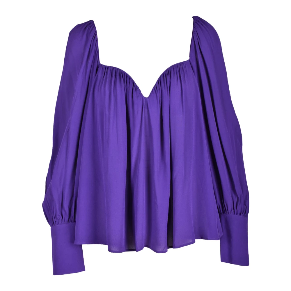 Pinko Viscose Gebreide Top Purple Dames