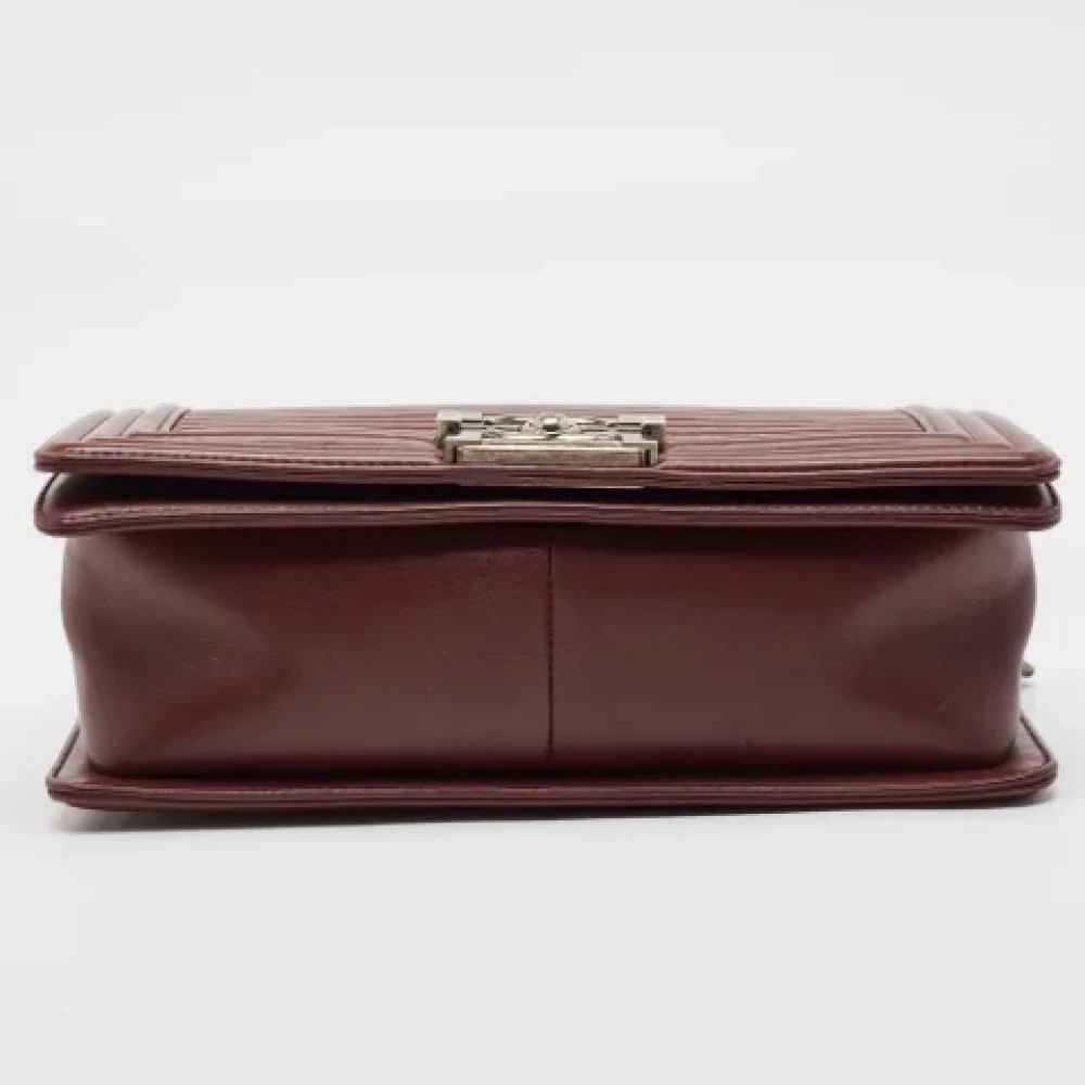 Chanel Vintage Pre-owned Leather chanel-bags Red Dames