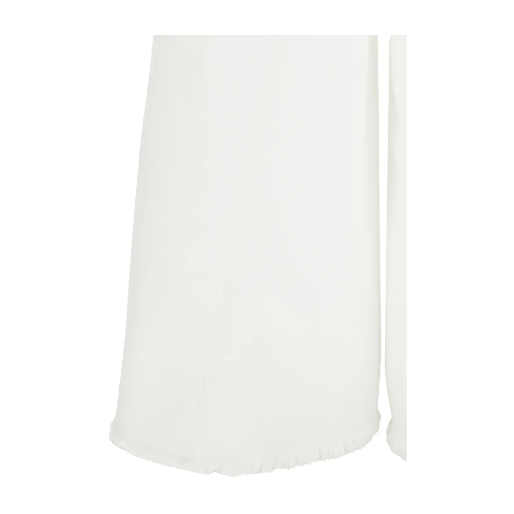 Federica Tosi Witte Wide Leg Katoenen Jeans White Dames