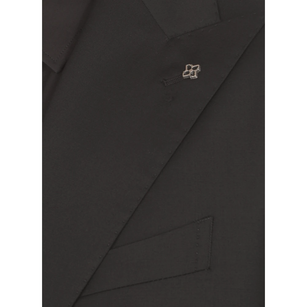 Tagliatore Zwart pak Black Heren
