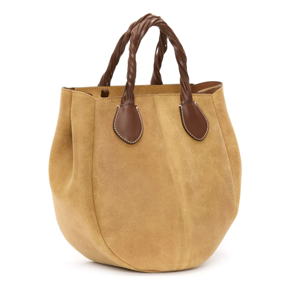 JW Anderson Kleine Punch Tote Tas Beige Dames