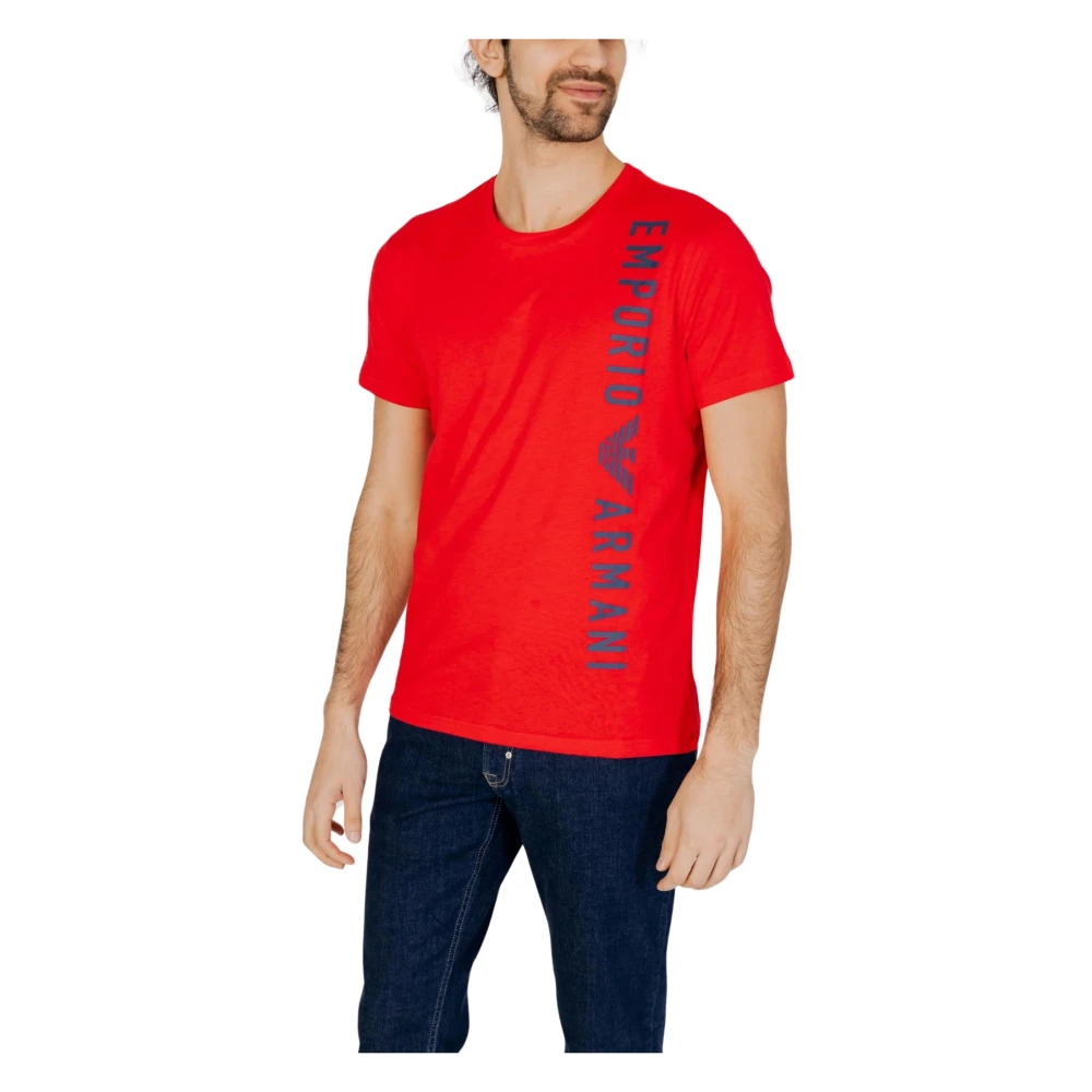 Emporio Armani T-Shirts Red Heren