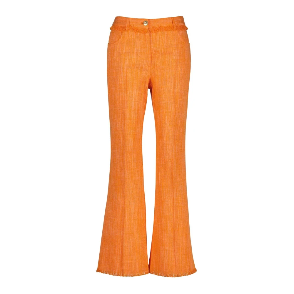 ETRO Wide Trousers Orange Dames