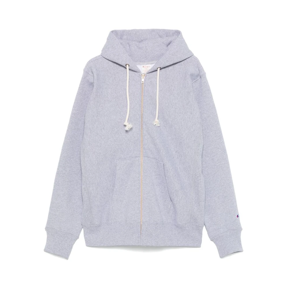 Champion Grijze Hoodie met Rits Gray Heren