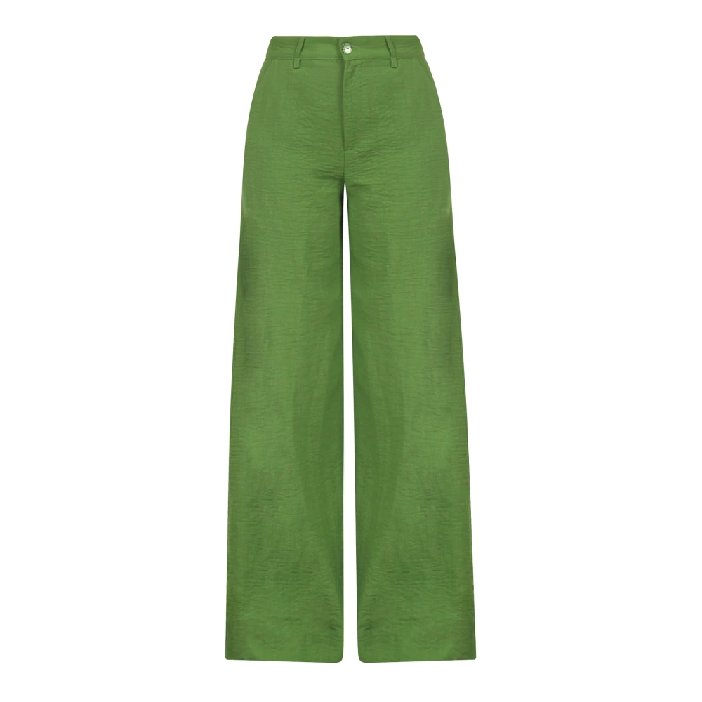 Alessia Santi Casual Denim Broek Green Dames