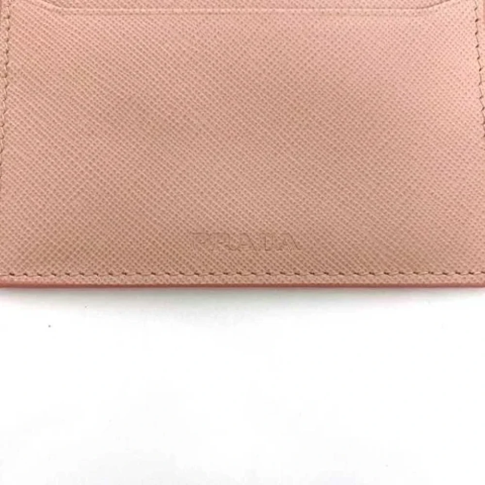 Prada Vintage Pre-owned Leather wallets Pink Dames