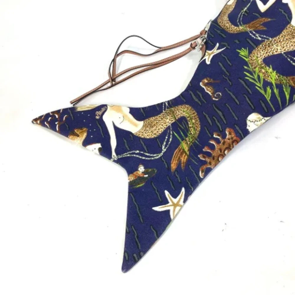 Loewe Pre-owned Fabric travel-bags Blue Dames