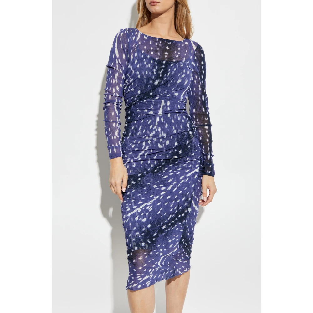 Diane Von Furstenberg Jurk Olso Blue Dames