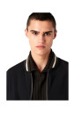 veste-bleue-reversible-laine-nylon