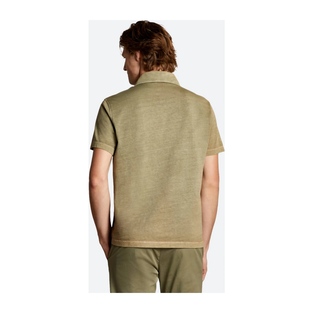 Fay Katoenen Jersey Polo Shirt Green Heren