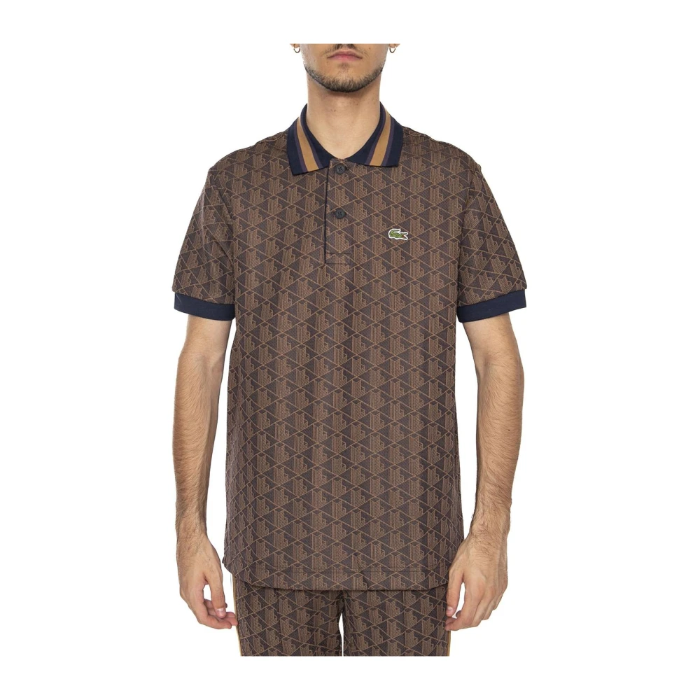 Lacoste Uomo Marrone Top, L, New,
