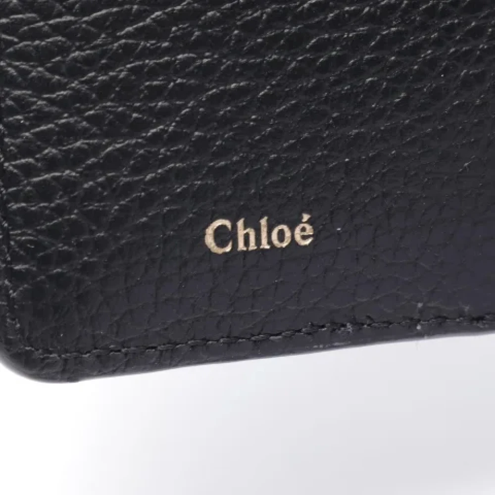 Chloé Pre-owned Leather wallets Black Dames