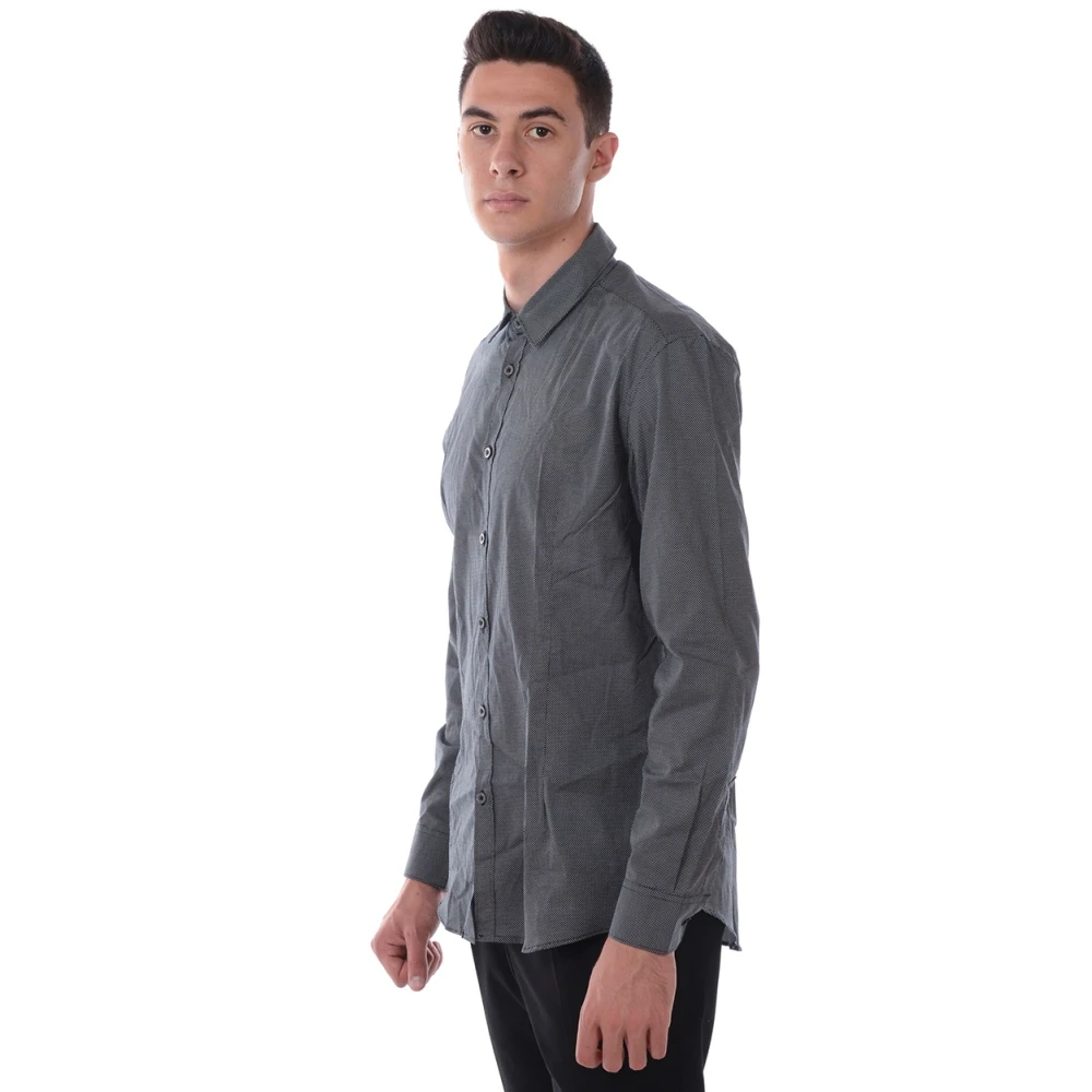 Daniele Alessandrini Basis Polo Kraag Shirt Black Heren