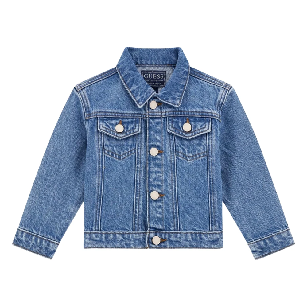 Guess Women's Blue Heart Denim Jacket