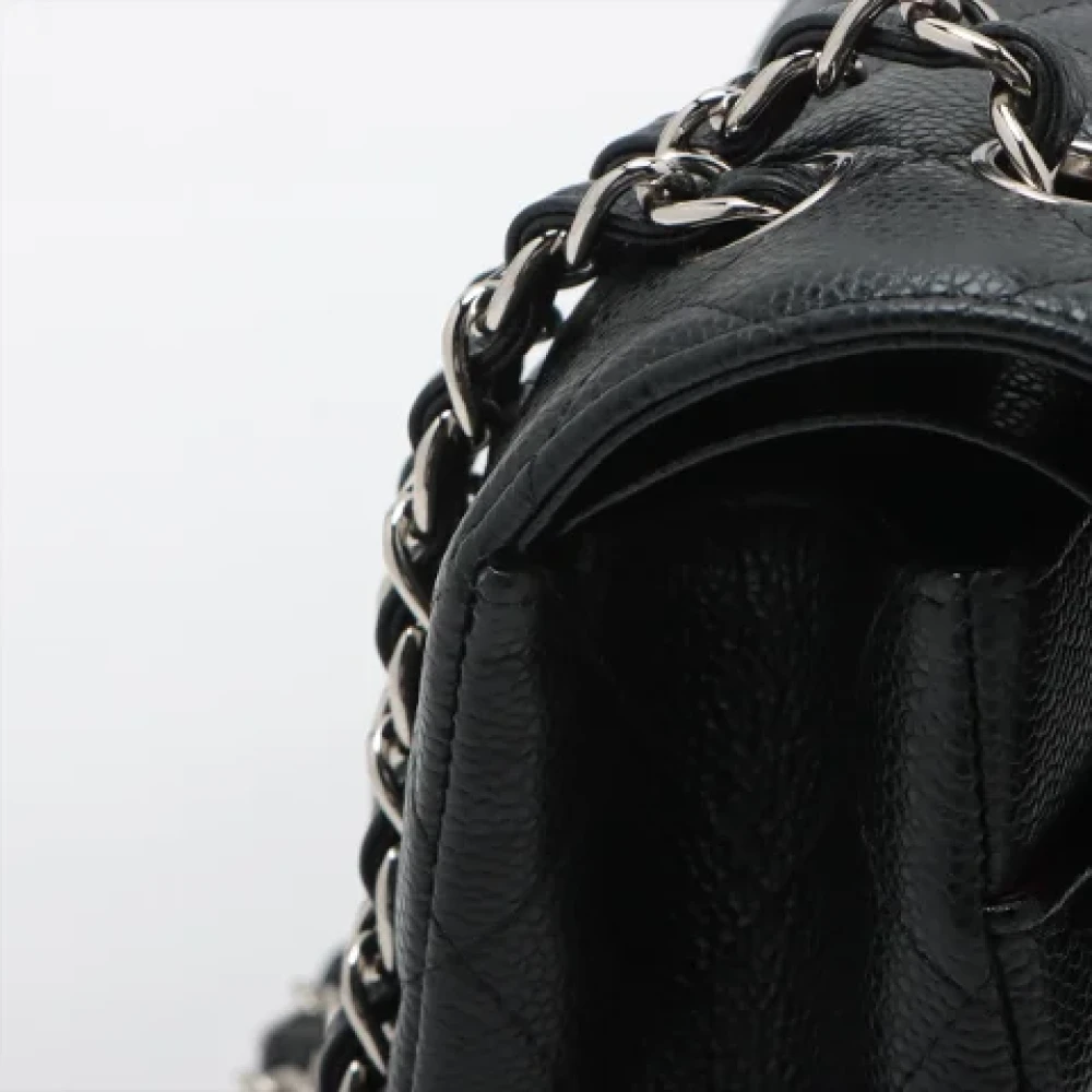 Chanel Vintage Pre-owned Leather handbags Black Dames
