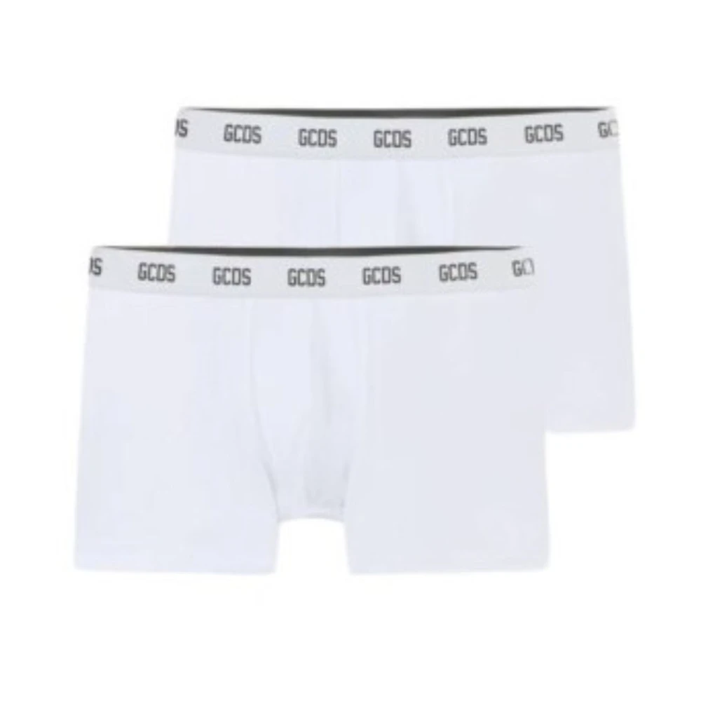 Gcds Heren Essentials Boxer Briefs 2-Pack White Heren