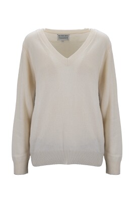 womens-v-neck-sweater-with-brand-embroidery