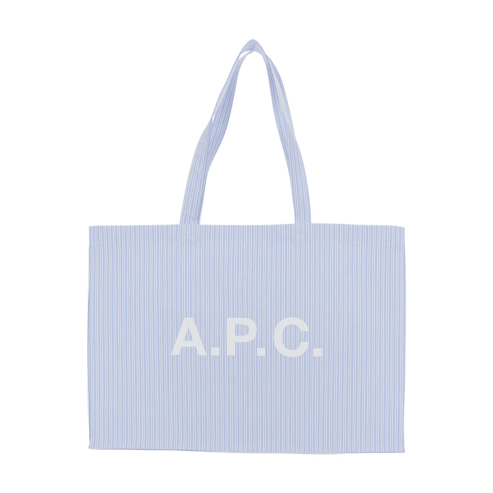 A.p.c. Men's Blue Tote Bag Diane 2.0 - Shopping Bags - One Size - Bags