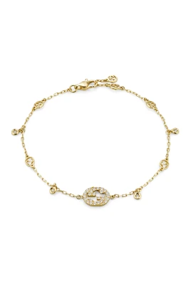 18 kt guldarmband med diamanter