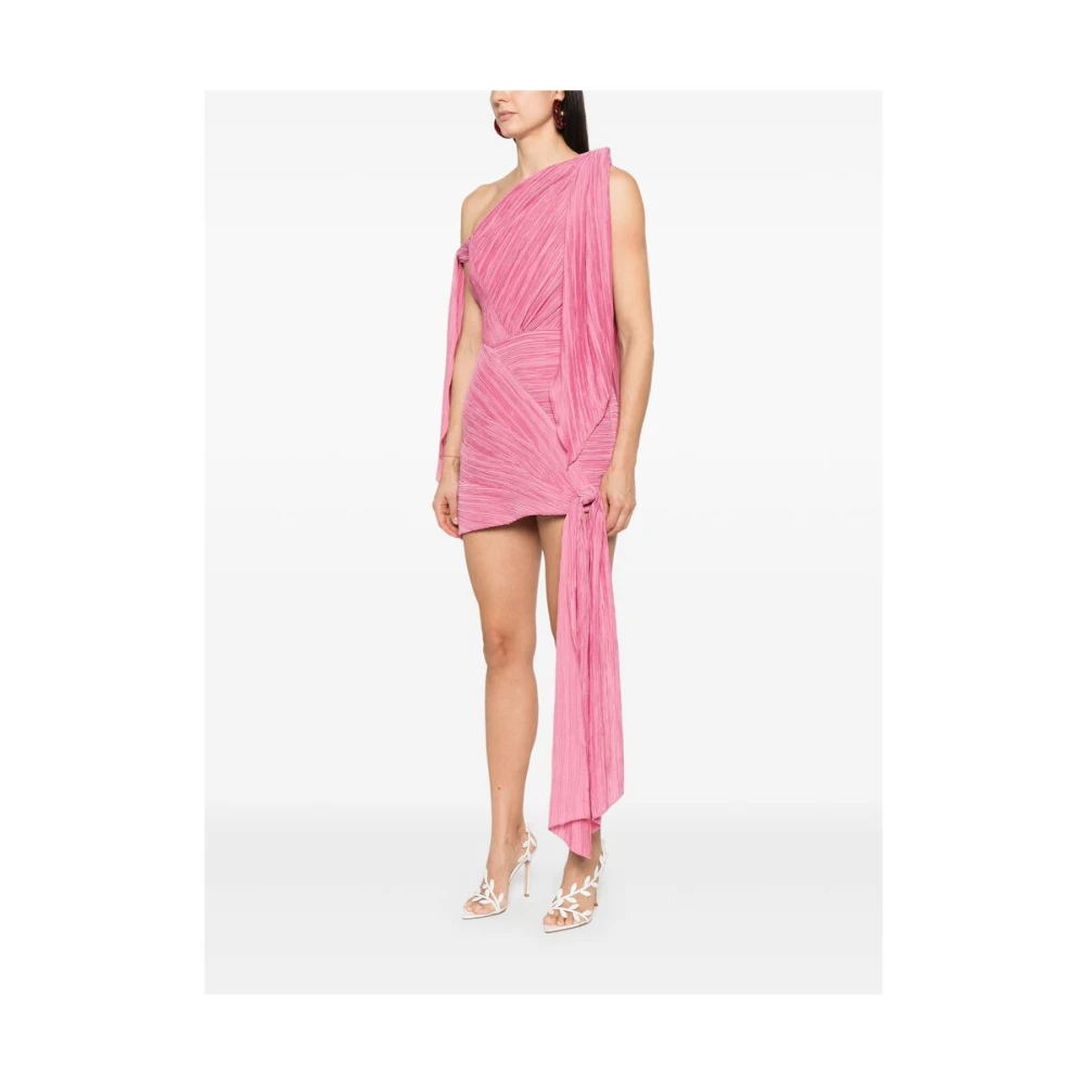 Cult Gaia Framboosroze Asymmetrische Hals Jurk Pink Dames