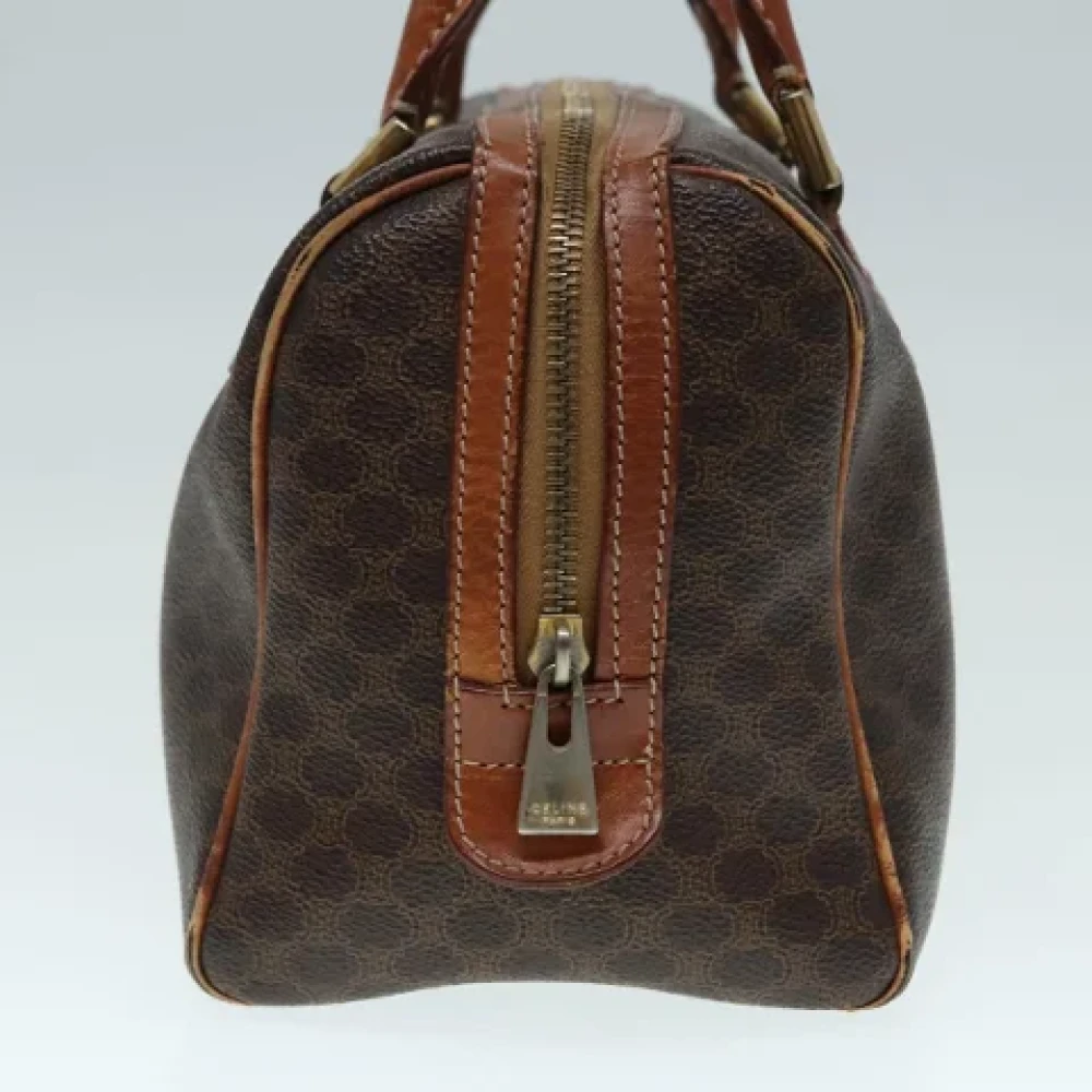 Celine Vintage Pre-owned Canvas handbags Brown Dames