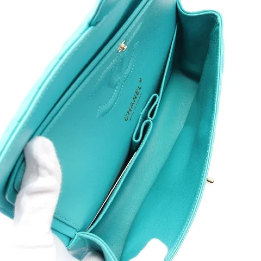 Chanel Vintage Pre-owned Leather chanel-bags Blue Dames
