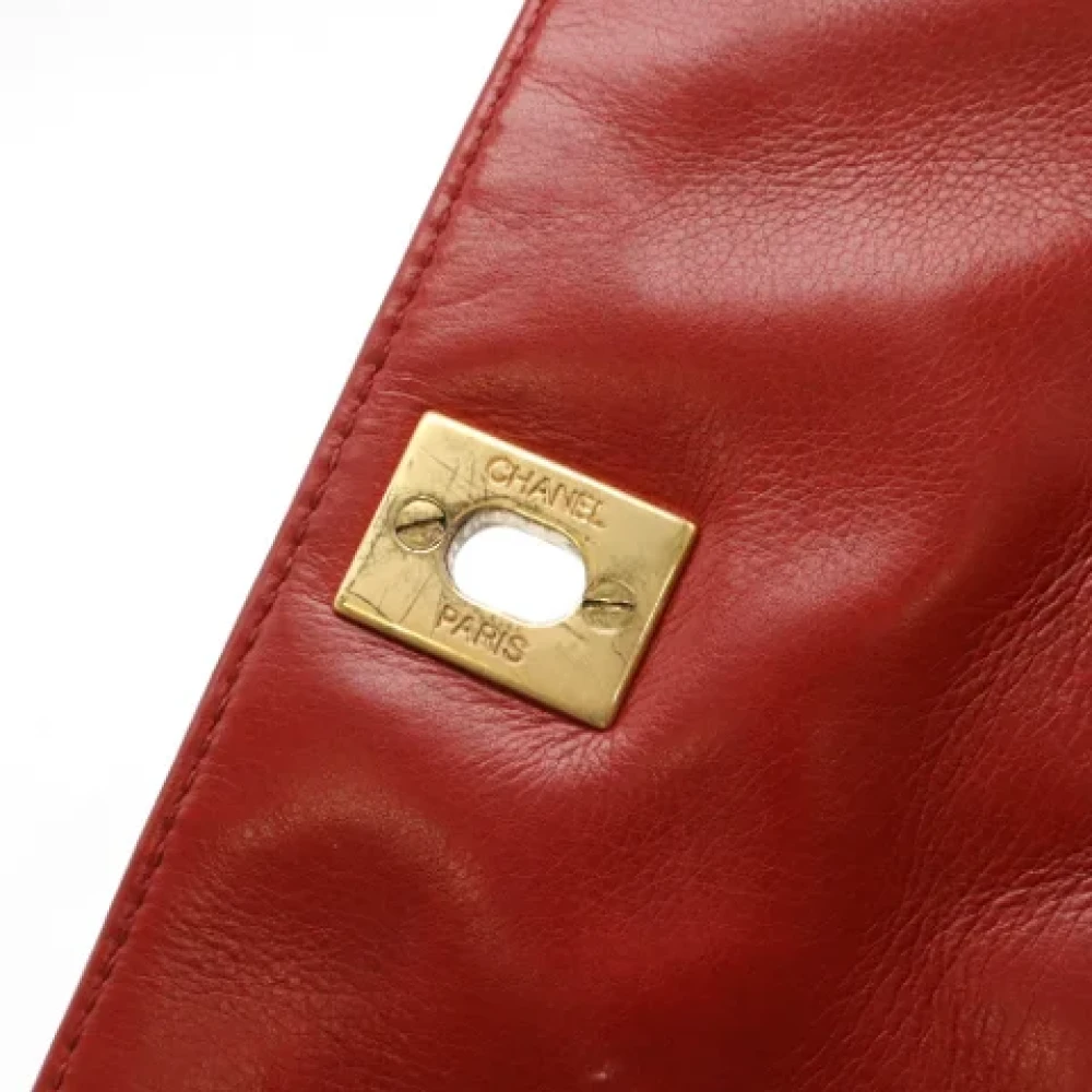 Chanel Vintage Pre-owned Leather clutches Red Dames