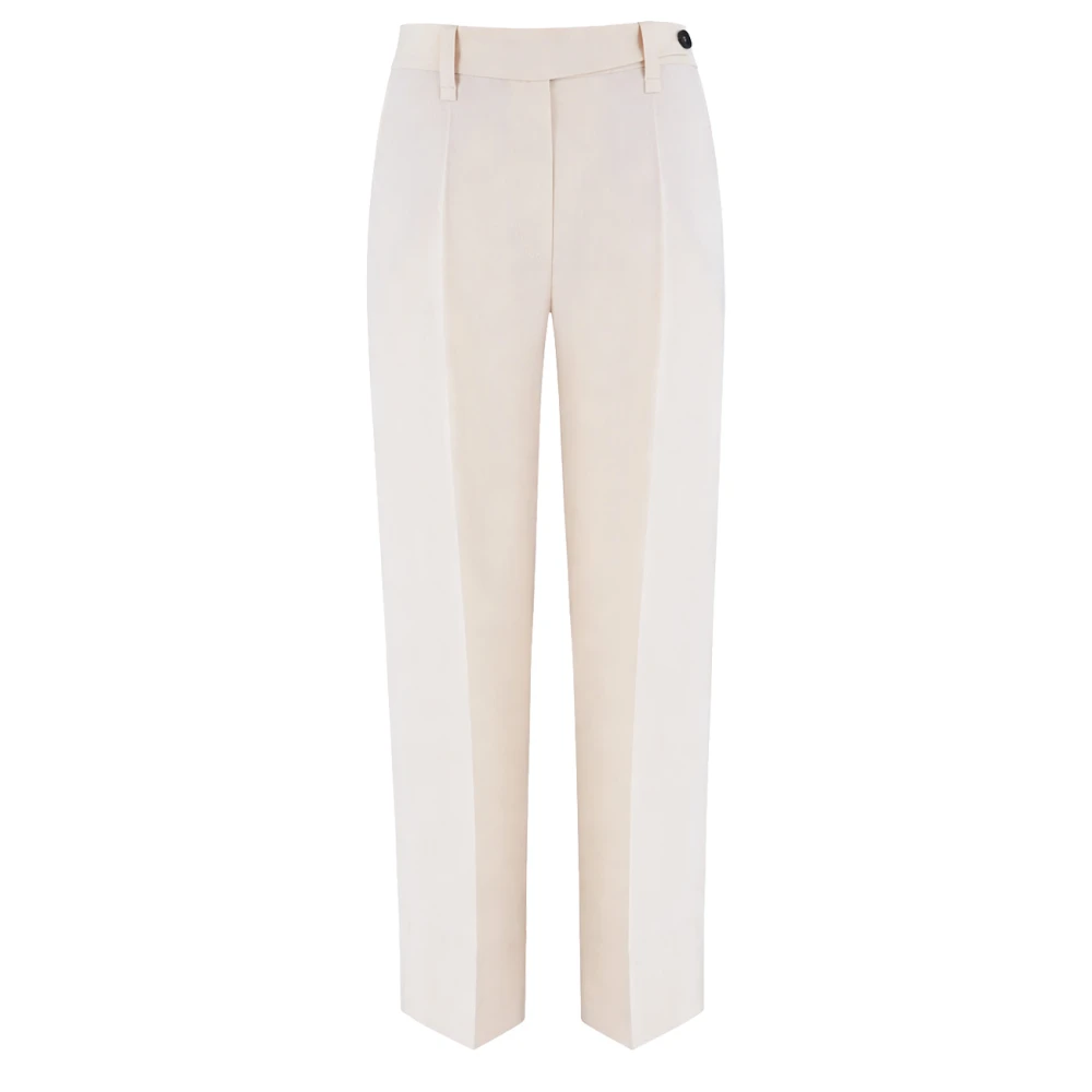 Brunello Cucinelli Femme Beige Pantalons, Taille: 42 Fr Monili-Detail Pantalons