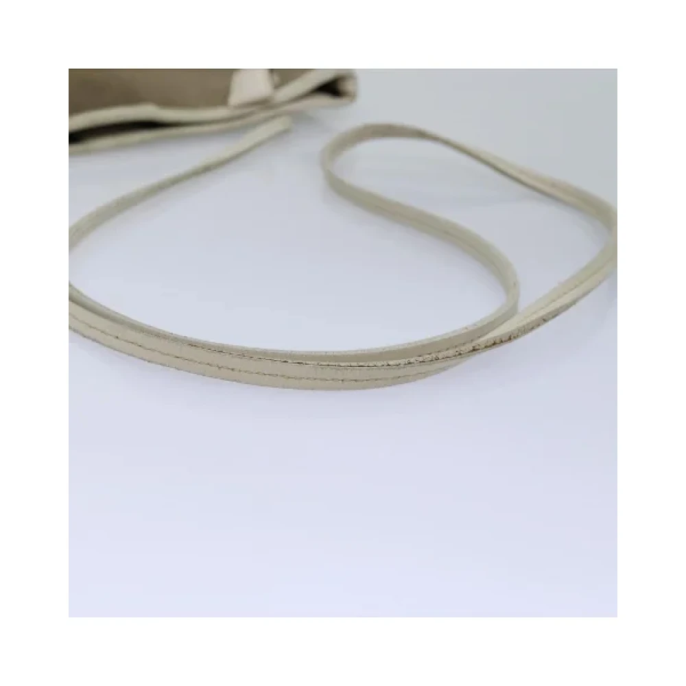 Prada Vintage Pre-owned Canvas prada-bags Beige Dames