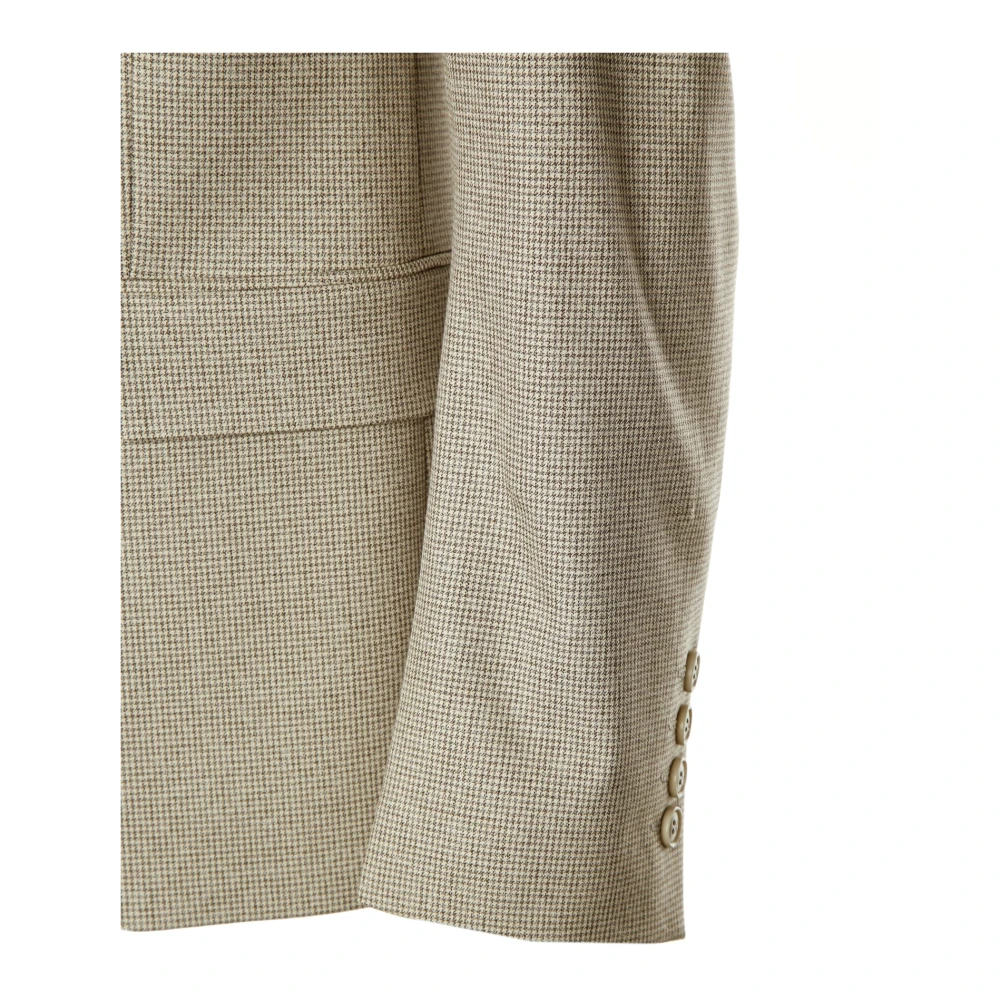 drykorn Single-Breasted Jas met Peak Revers Beige Heren